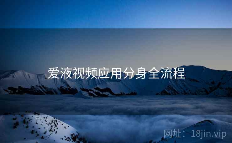 爱液视频应用分身全流程  第2张