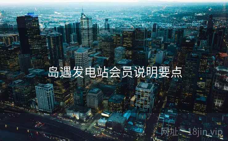 岛遇发电站会员说明要点  第2张