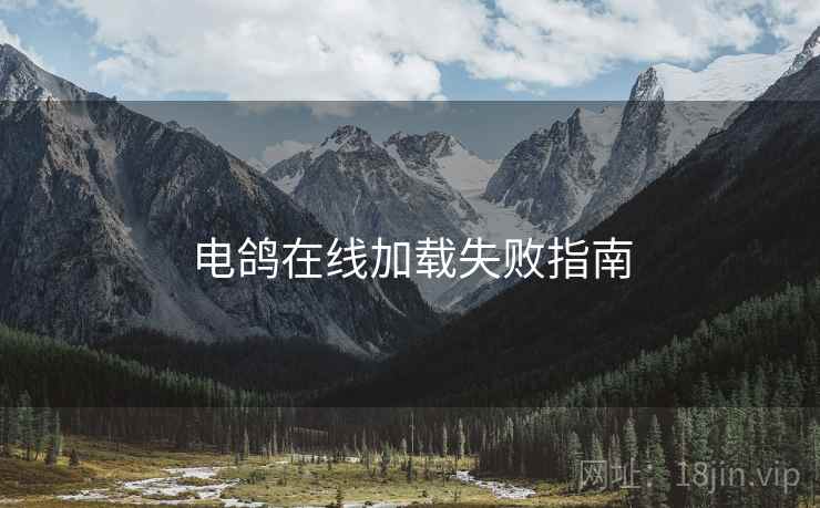 电鸽在线加载失败指南  第1张