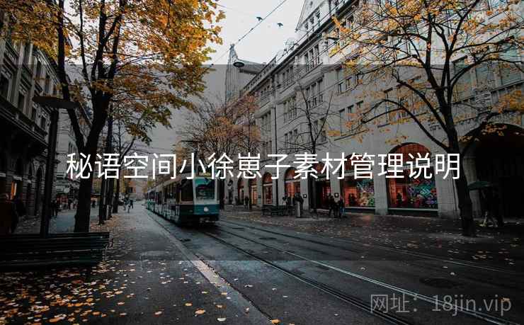 秘语空间小徐崽子素材管理说明  第1张