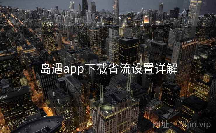岛遇app下载省流设置详解  第1张