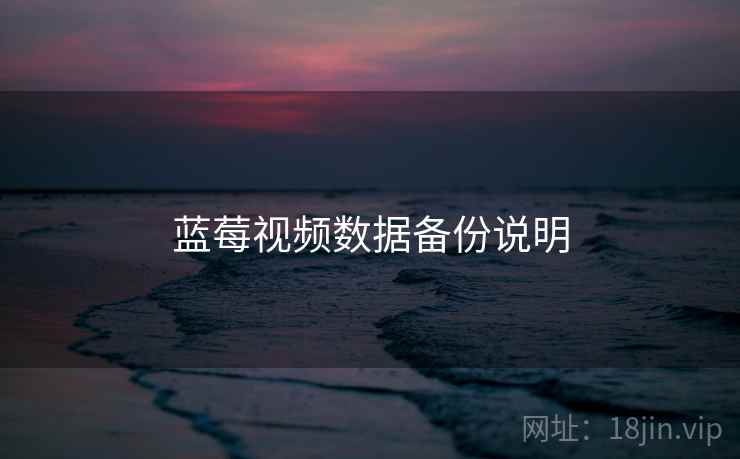 蓝莓视频数据备份说明  第1张