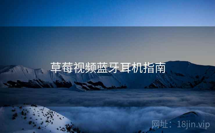 草莓视频蓝牙耳机指南  第2张